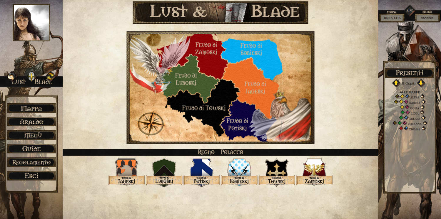 Lust & Blade - Mappa