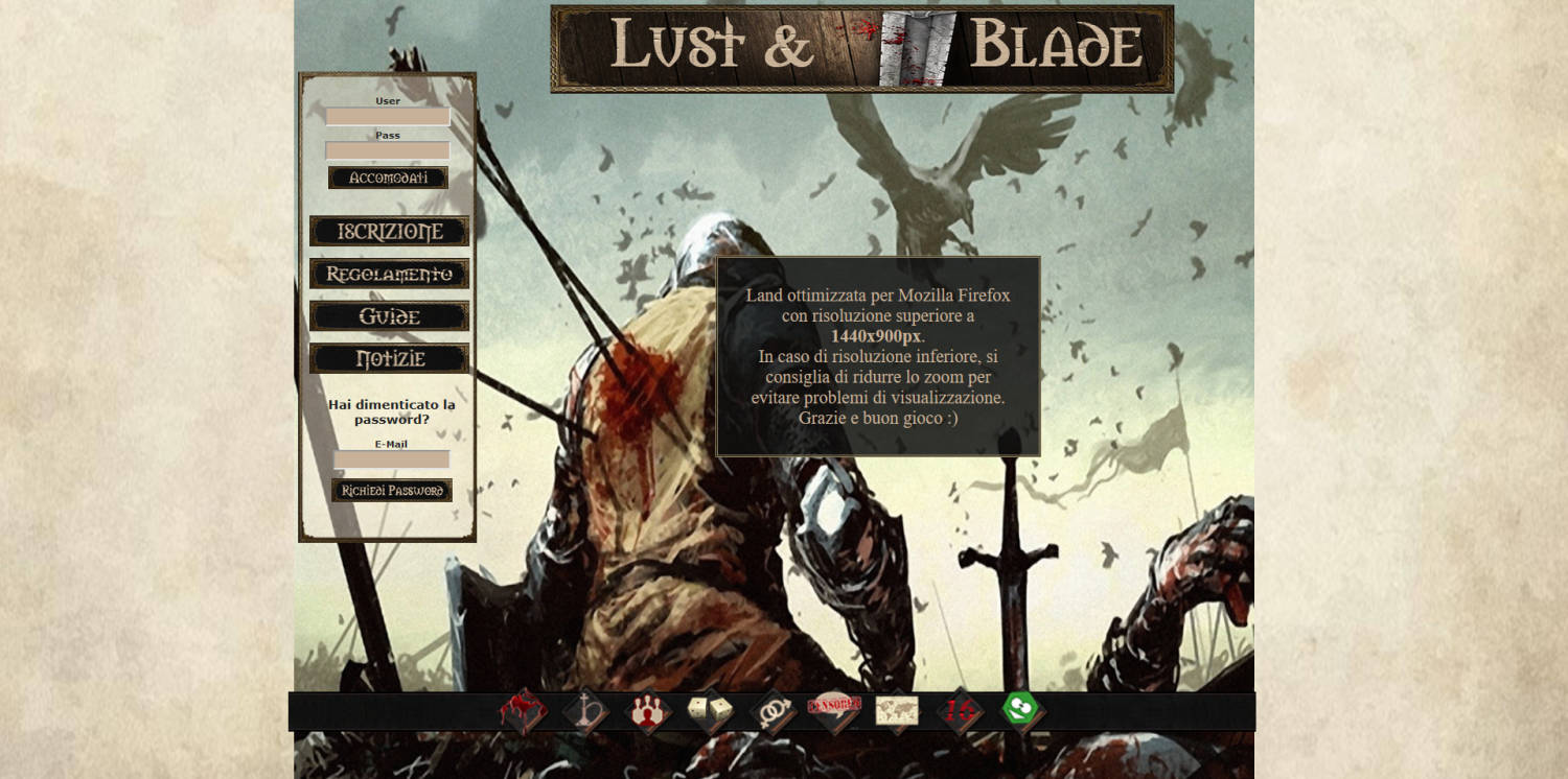 Lust & Blade - Home Page