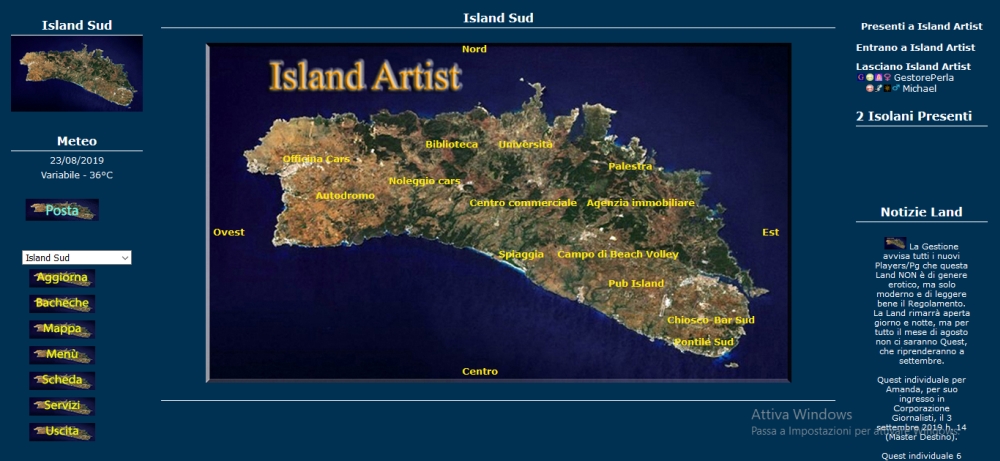 Island Artist GDR - Mappa