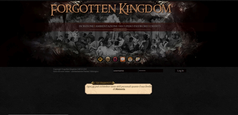 Forgotten Kingdom GdR - Home Page