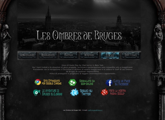 Les Ombres de Bruges Home Page