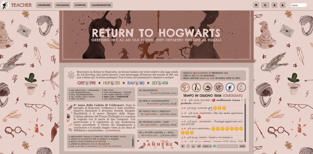 Return to Hogwarts Gioco di Ruolo