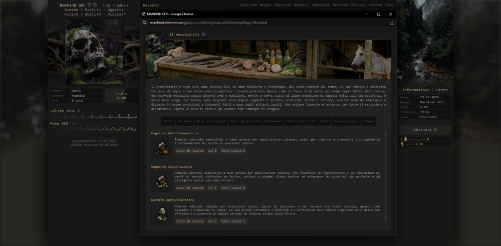 The Mankind Gioco di Ruolo Free to Play