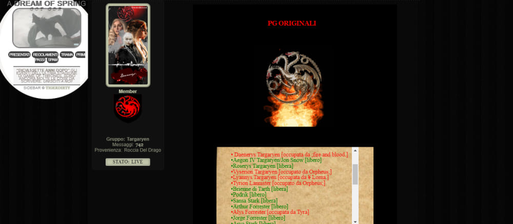 Fre to PLay Trono di spade rpg