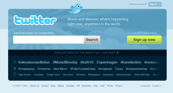 Home Page Twitter