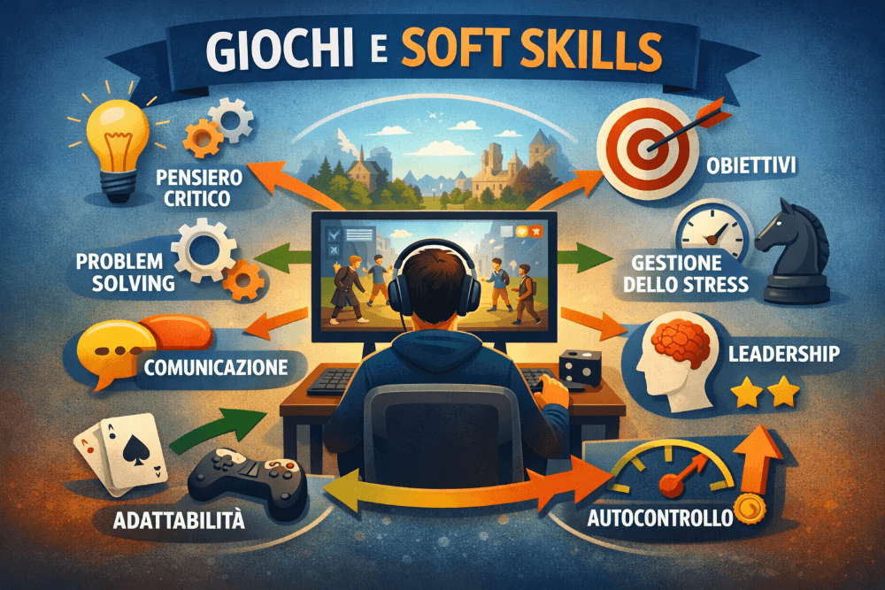 Come i giochi aiutano a pompare soft skills