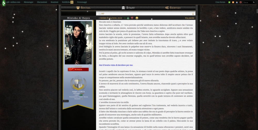 Guida al gicoo di ruolo via Forum