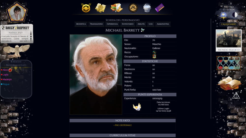 Alohomora GGicoo di RUolo Online Potteriano