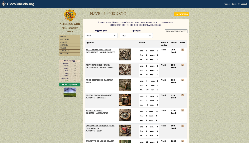 AlterEgo Gioco di RUolo Online