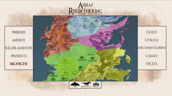 Asoiaf Gdr - Mappa Politica