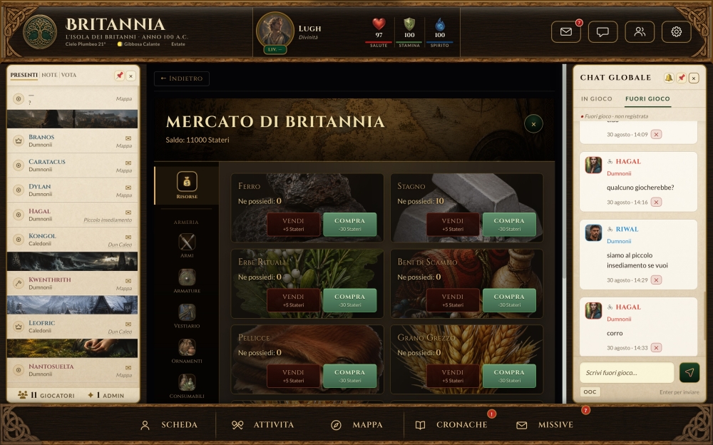 Britannia Gioco di Ruolo Free to Play