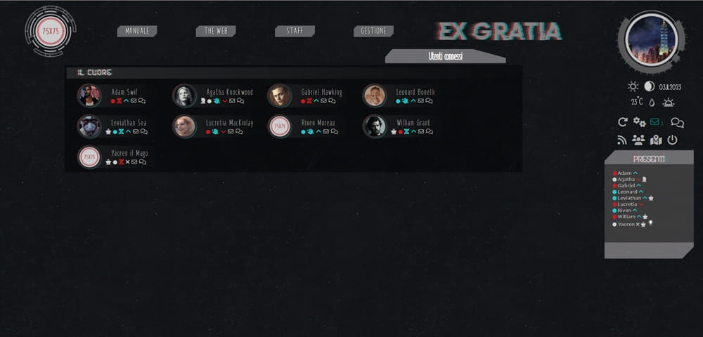 Ex Gratia Gioco di Ruolo online