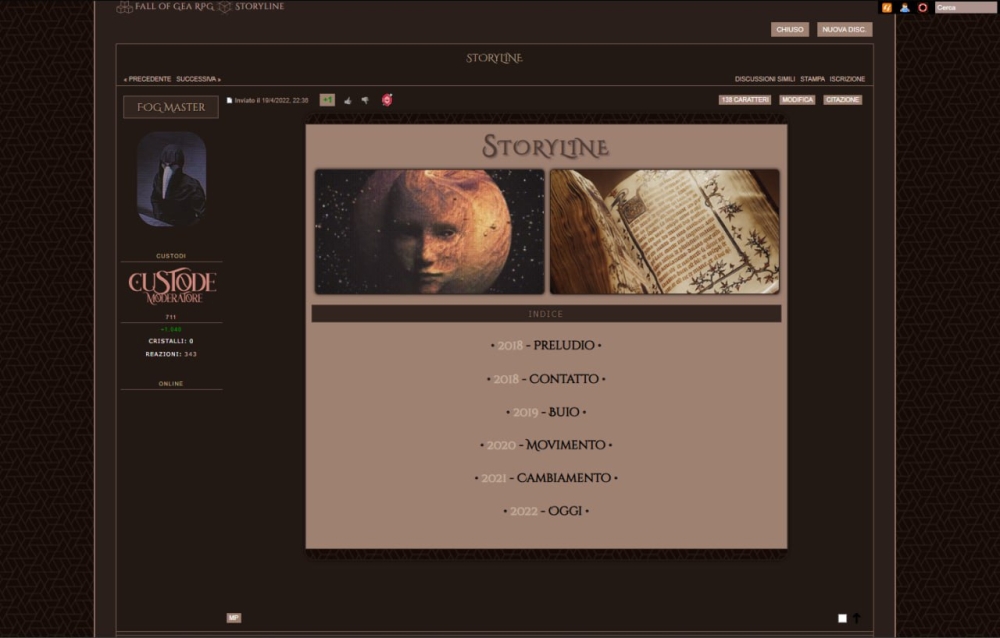Fall of Gea play by Forum