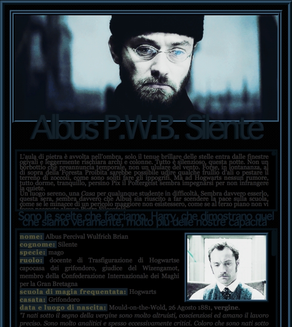 Fantastic Beasts and Where to Find Them GDR - Scheda Albus