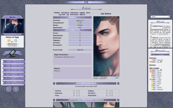 Heavens Door Yaoi - Profilo Personaggio