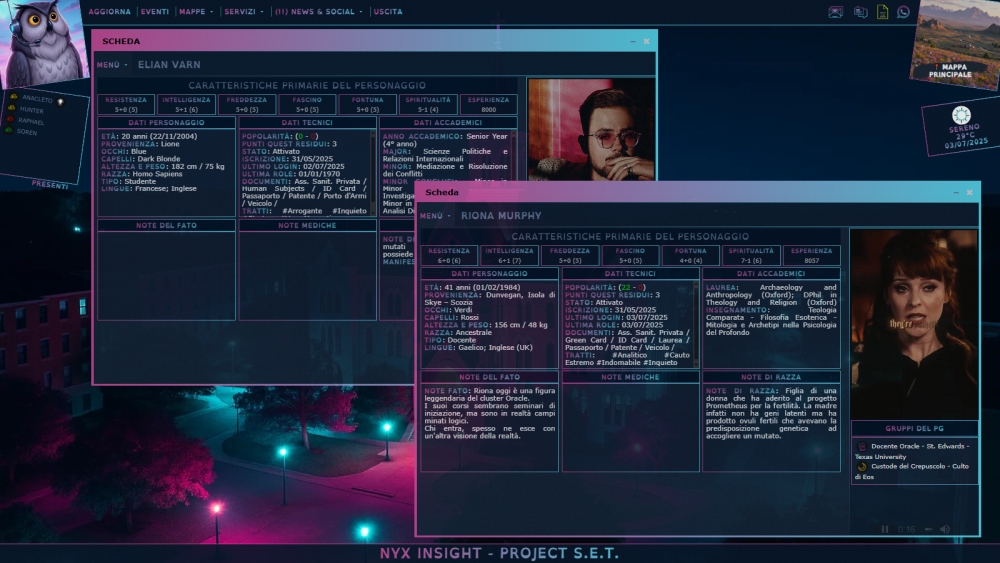 Nyx Insight  Project S.E.T. Play by Chat