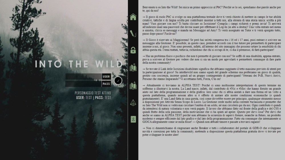 Into The Wild - Gioco di RUolo via Chat