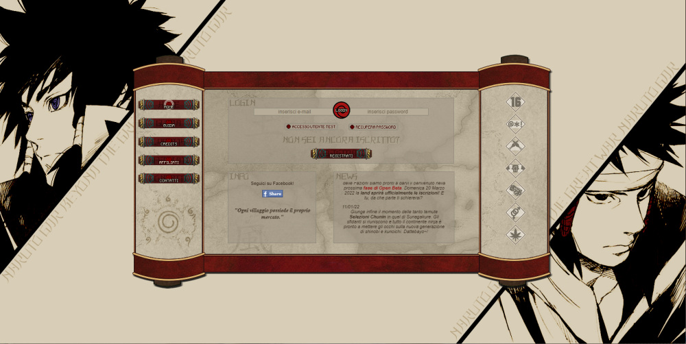 Naruto GDR - Beyond the Great War Gioco di Ruolo Online