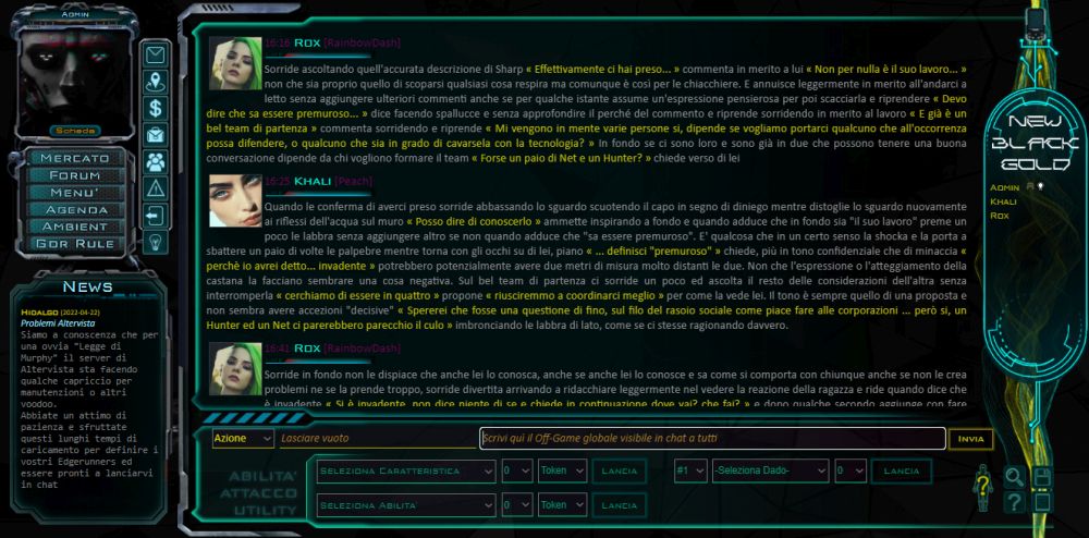 New Black Gold Rpg Online Cyberpunk