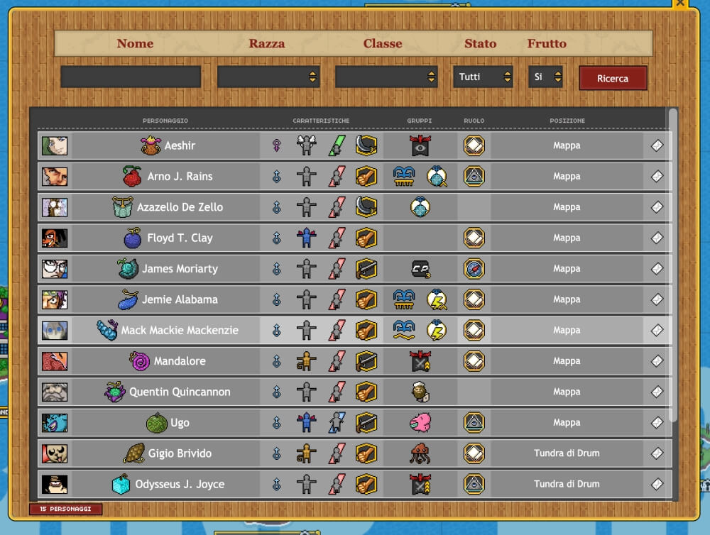 One Piece World Gioco di Ruolo