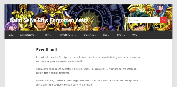 Saint Seiya City: Forgotten Years - Eventi