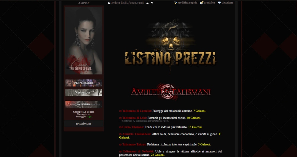 The Deathly Hallows - Gioco di Ruolo