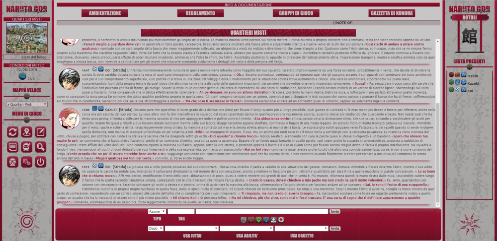 The Power of Fire GDR - Chat di Gioco