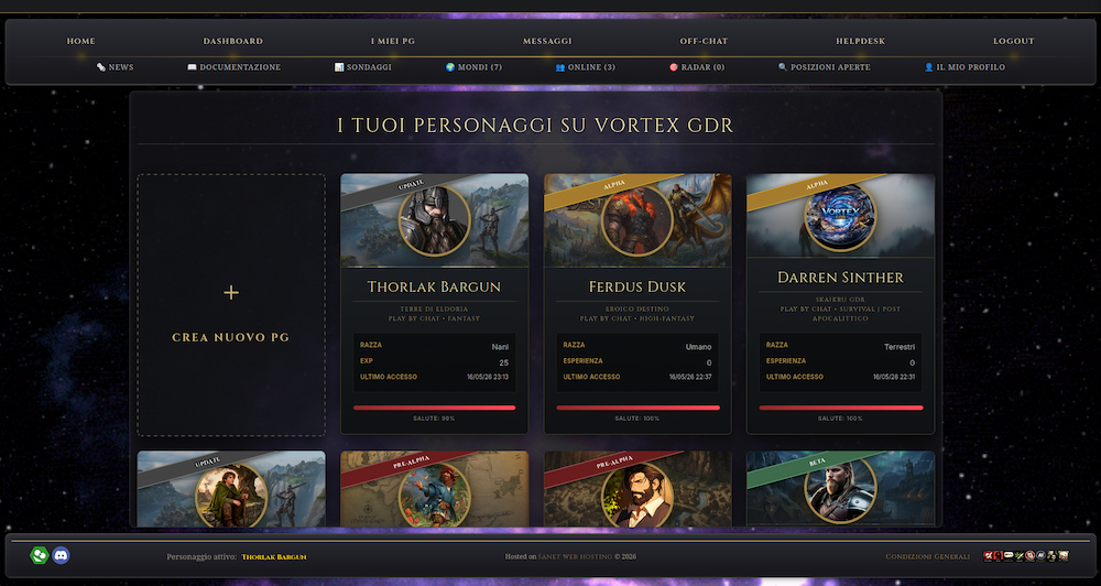 Vortex Crea il tuo play by Chat