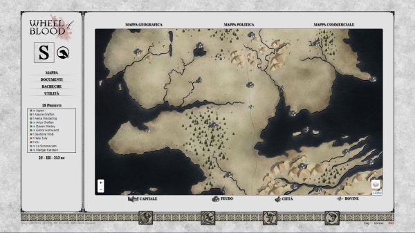 Wheel of Blood - Mappa Westeros