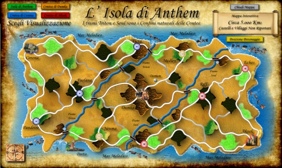 Le Contee di Anthem - Mappa