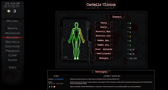 Hell Dawn London Cartella Clinica