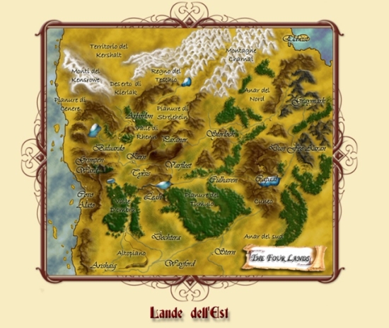 Lande di Shannara Mappa