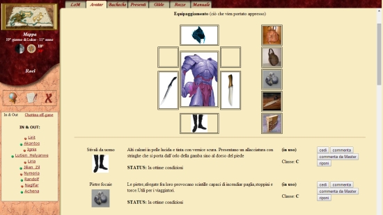 Legacy of Magic Equipaggiamento