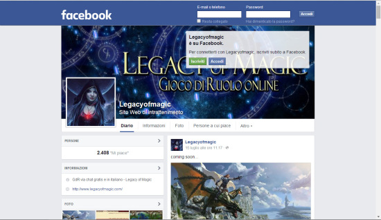 Legacy of Magic Facebook