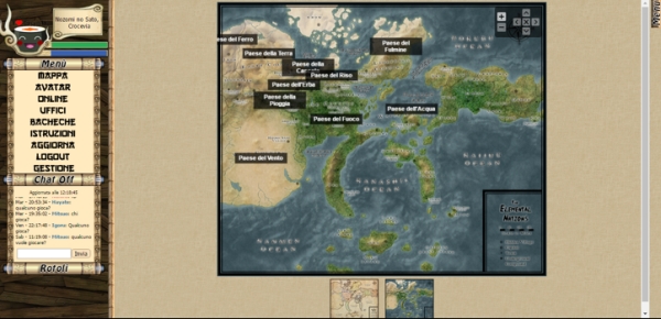 Naruto Gdr - Mappa