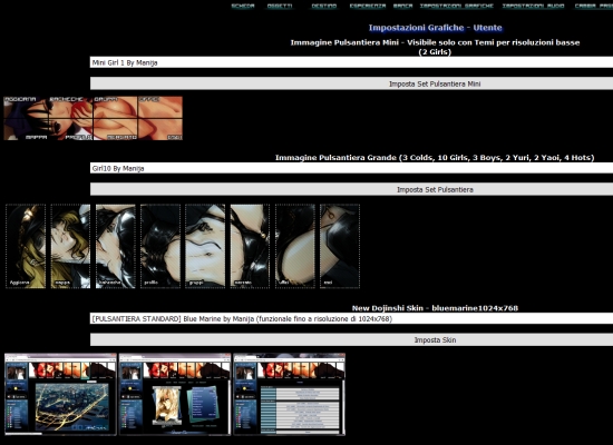 New Dojinshi - Impostazione Personalizzate