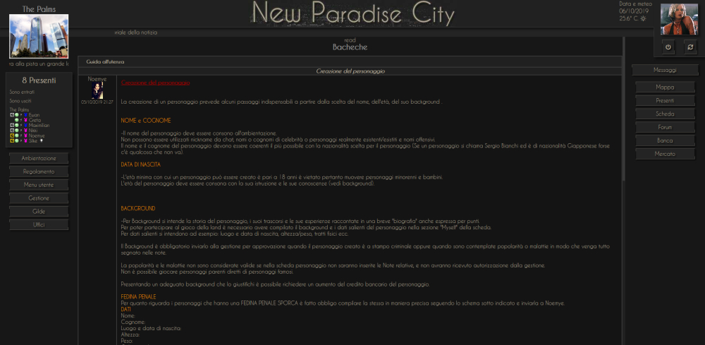 New Paradise City - Bacheche