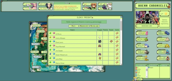 Pokmon Hoenn Chronicles - Elenco Presenti