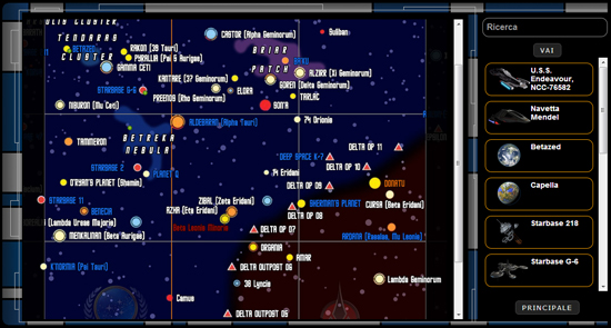 Star Trek Federation Mappa Stellare