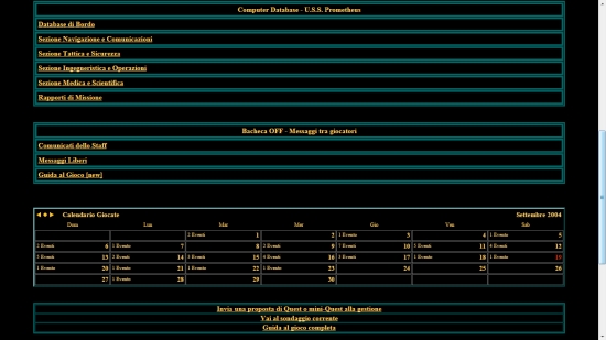 Stargate Command Online - Bacheca