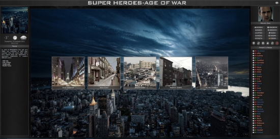 Superheroes: Age of War - Mappa