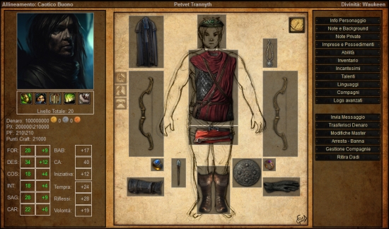Tales of the Silver Sword Scheda Personaggio