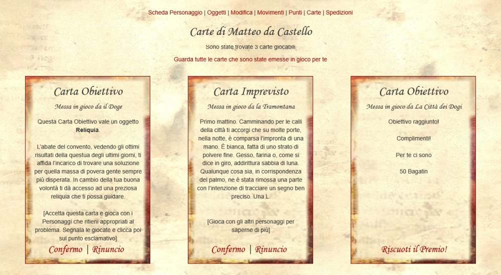 Città dei Dogi Gioco di Ruolo Storico