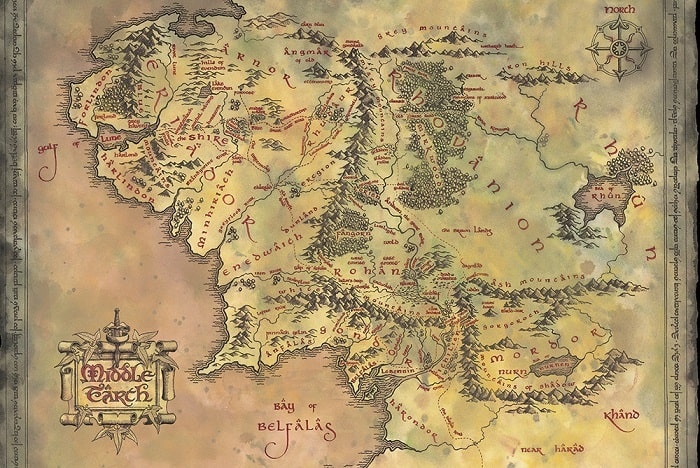 Mappa Terra di Mezzo