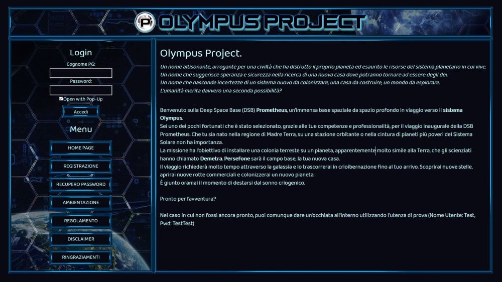 Olympus Project Rpg Sci-Fi
