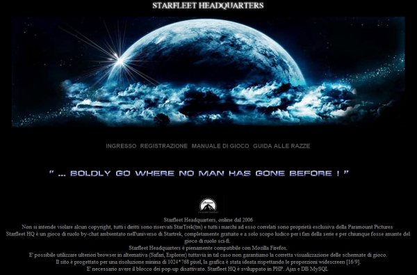 Starfleet Headquarters - Home Page