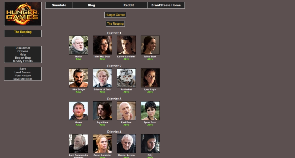 HUNGER GAMES SIMULATOR