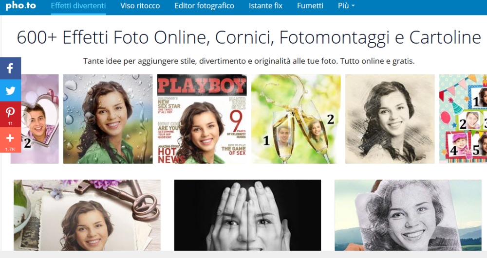 tool effetti foto online free
