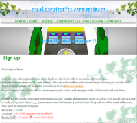 Colonist's Empire - Screenshot Browser Game
