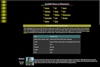 Dimensions - Screenshot Browser Game